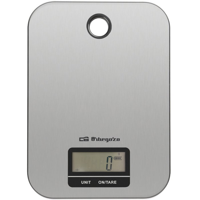 Orbegozo Báscula de Cocina Electrónica PC 1019, Plata Orbegozo Báscula de Cocina Electrónica PC 1019, Plata